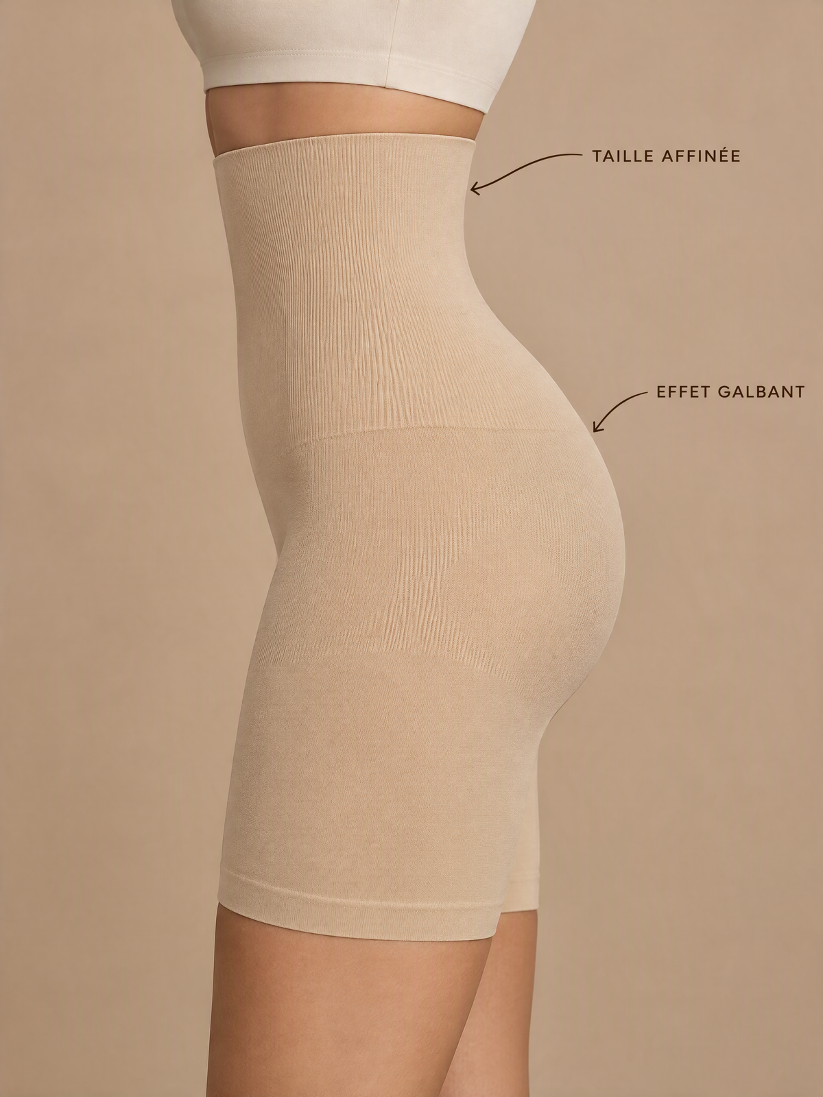 VELIA — Short Gainant Taille Haute
